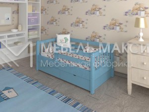 Кровать детская Уно из массива дерева