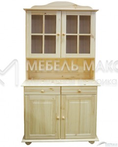 Буфет из массива дерева - 098 Ш-100см,В-190см,Г-30/50см