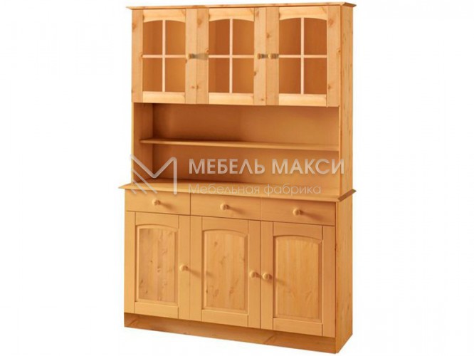 Буфет из массива дерева - 0612 Ш-120см,В-190см,Г-30/50см