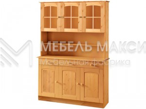 Буфет из массива дерева - 0612 Ш-120см,В-190см,Г-30/50см