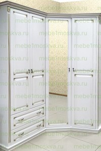 Угловой шкаф Венеция из массива Ш-190/150см,В-240см,Г-60см