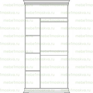 Шкаф Валенсия из массива дерева Ш-160см,В-230см,Г-60см