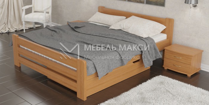 Кровать Осло из массива дерева