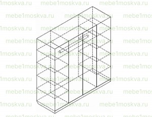 Шкаф Бейли из массива дерева Ш-180см,В-210см,Г-60см