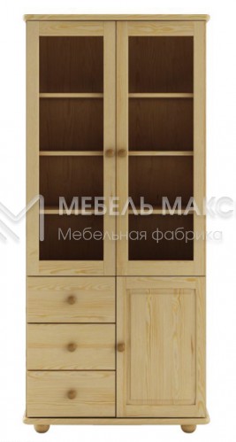 Книжный шкаф Витязь модель№4 из массива Ш-80см,В-190см,Г-35см