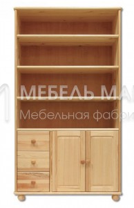 Книжный шкаф Витязь модель№5 из массива Ш-100см,В-190см,Г-40см
