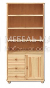 Книжный шкаф Витязь модель№6 из массива Ш-80см,В-190см,Г-40см