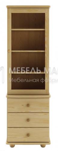 Книжный шкаф Витязь модель№11 из массива Ш-60см,В-190см,Г-30/40см