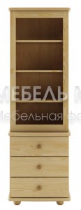 Книжный шкаф Витязь модель№11 из массива Ш-60см,В-190см,Г-30/40см