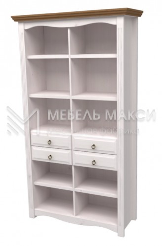 Книжный шкаф Милан модель№2 из массива Ш-100см,В-200см,Г-40см