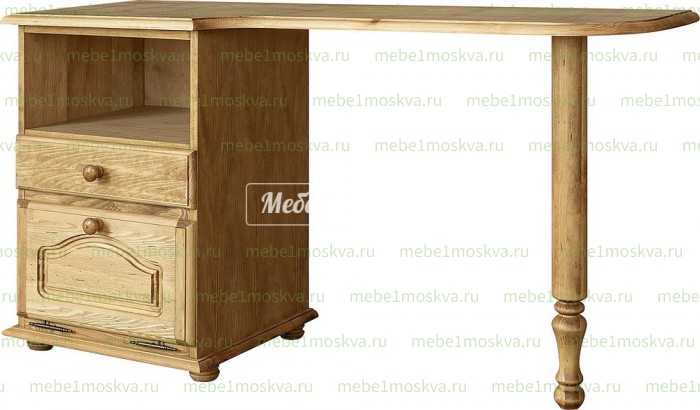 Письменный стол Лотос - 3 из массива Ш-120,В-75см,Г-60см