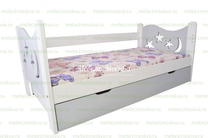 Кровать Звездочет из массива дерева