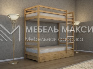 Кровать 2х ярусная Икея модель№2 из массива дерева