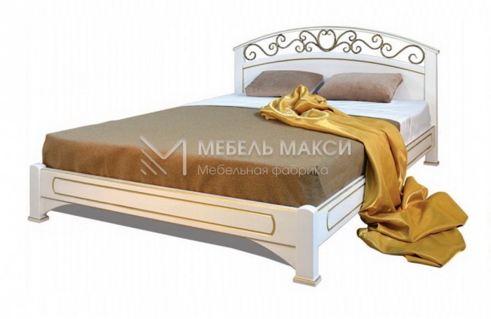 Кровать Омега модель №5 из массива дерева