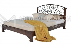 Кровать Омега модель №11 из массива дерева