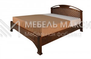 Кровать Омега (сетка) модель №13 из массива дерева