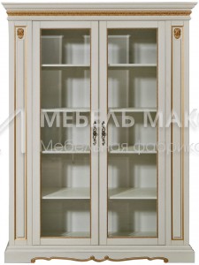 Книжный шкаф Милано - 002 из массива Ш-140см,В-200см,Г-45см