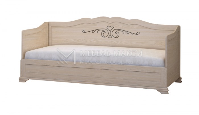 Кровать Муза 3 спинки из массива дерева