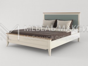 Кровать Римини "с каретной стяжкой" МДФ+Бук