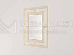 Зеркало Римини №1 МДФ+Бук (эмаль) Ш-65см,В-85см