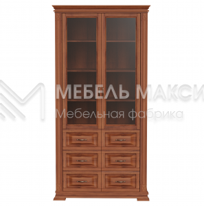 Шкаф Витрина Верди - 126 из массива Ш-100см,В-200см,Г-45см