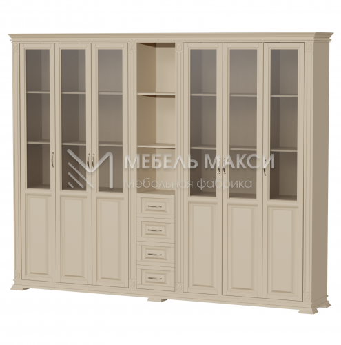 Библиотека Верди - 245 из массива Ш-280см,В-220см,Г-45см