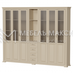 Библиотека Верди - 245 из массива Ш-280см,В-220см,Г-45см