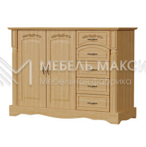 Комод Паола - 421 из массива Ш-120см,В-90см,Г-45см