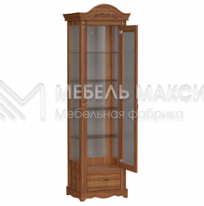 Шкаф Сервант Паола со стеклом из массива Ш-60см,В-220см,Г-45см