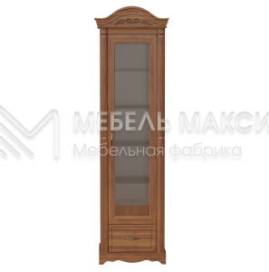 Шкаф Сервант Паола со стеклом из массива Ш-60см,В-220см,Г-45см