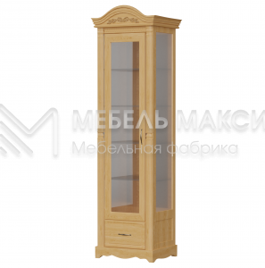Шкаф Сервант Паола со стеклом из массива Ш-60см,В-220см,Г-45см