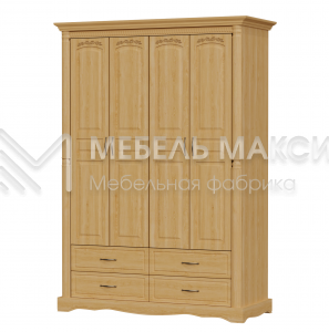 Шкаф Паола - 43-1 из массива Ш-150см,В-220см,Г-60см