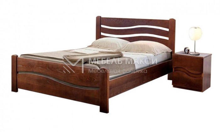 Кровать Вивия из массива дерева