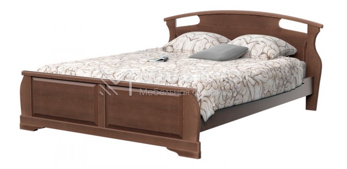 Кровать Аврора из массива дерева