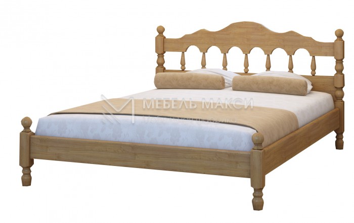 Кровать Точенка-2 из массива дерева