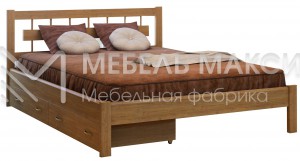 Кровать Сакура-2 из массива дерева