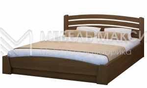 Кровать Милена из массива дерева