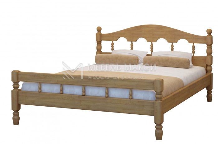 Кровать Точенка-3 из массива дерева