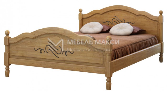 Кровать Лама из массива дерева