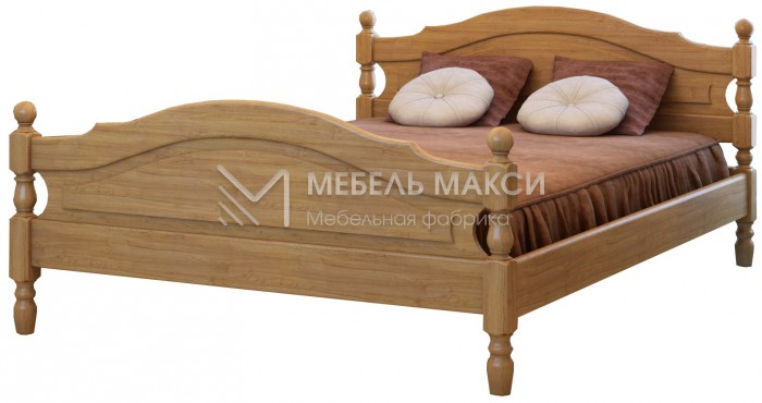 Кровать Жанна из массива дерева