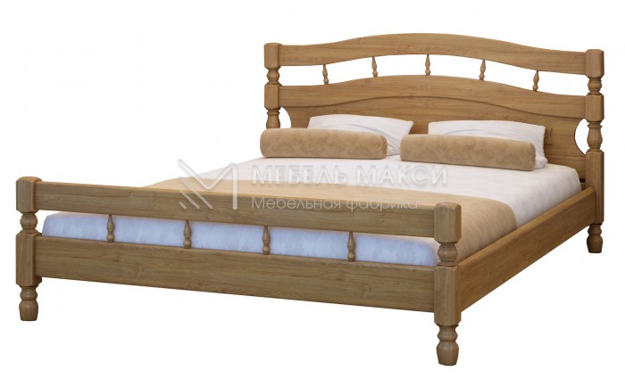 Кровать Солнце модель №1 из массива дерева