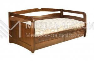 Кровать Омега №12 из массива дерева