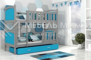 Кровать 2-х ярусная Дуо из массива дерева