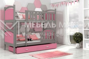 Кровать 2-х ярусная Дуо из массива дерева