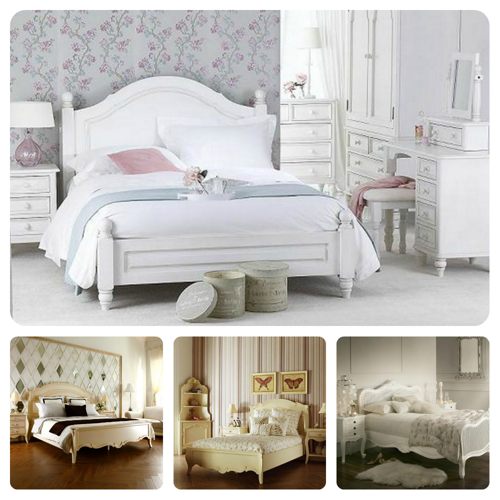 Белые кровати в стиле прованс